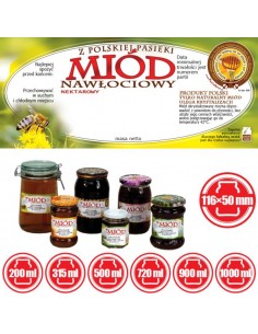 ETYKIETY NA MIÓD NAWŁOCIOWY 116X50 – 100 SZT. 2
