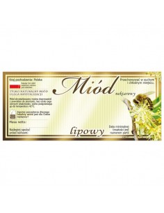 ETYKIETY NA MIÓD LIPOWY 116X50 – 100 SZT.