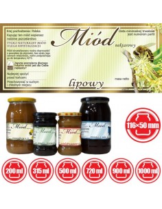 ETYKIETY NA MIÓD LIPOWY 116X50 – 100 SZT. 2
