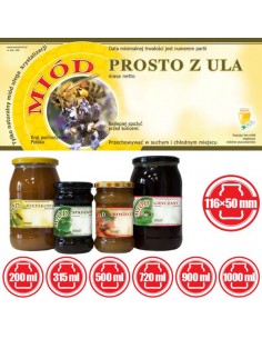 ETYKIETY NA MIÓD PROSTO Z ULA 116X50 – 100 SZT. 2
