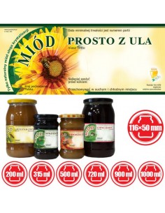 ETYKIETY NA MIÓD PROSTO Z ULA 116X50 – 100 SZT. 2