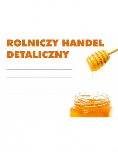 TABLICA Z NAPISEM - "ROLNICZY HANDEL...