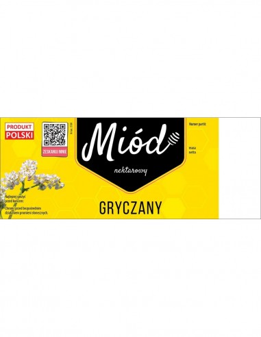 ETYKIETY NA MIÓD GRYCZANY 154X60 (DUŻE) – 100 SZT.