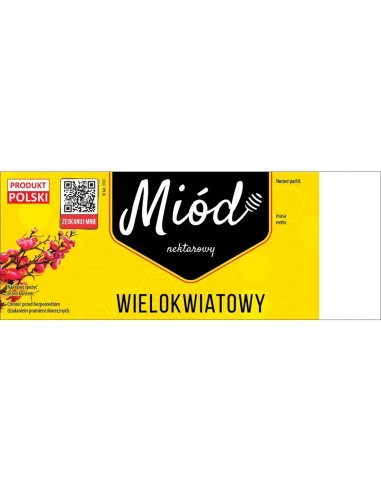ETYKIETY NA MIÓD WIELOKWIATOWY 154X60 (DUŻE) –...