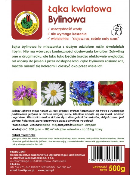 NASIONA - ŁĄKA KWIATOWA BYLINOWA 250G