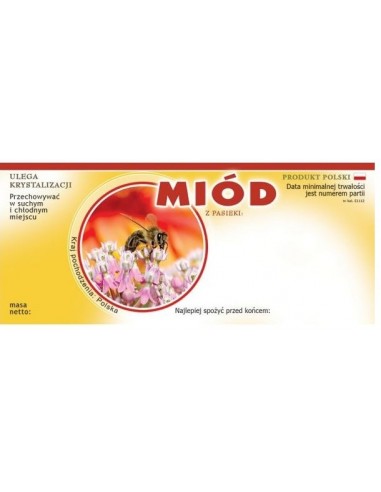 ETYKIETY NA MIÓD UNIWERSALNA 116X50 – 100 SZT.