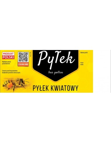 ETYKIETY NA PYŁEK PSZCZELI 154X60 (DUŻE) – 50 SZT.