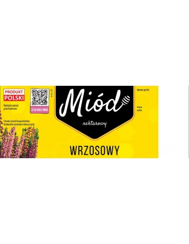ETYKIETY NA MIÓD WRZOSOWY 154X60 (DUŻE) – 100 SZT.